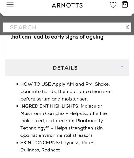 Origins - Dr Andrew Weil - Mega Mushroom Relief  & Resilience Smoothing Treatment Lotion