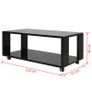 High Gloss Coffee Table Black Image 3