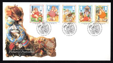 1994 Great Britain Pictorial Postcards Royal Mail Addressed Stamp First Day Cover (FDC)