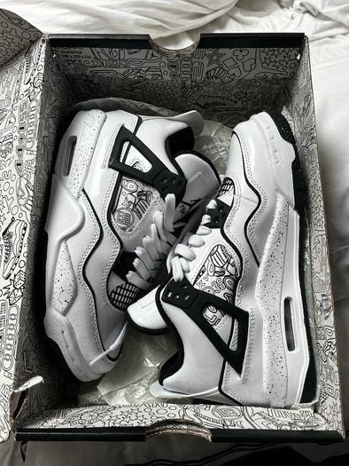 Original Super Rare Jordan 4 Retro SE DIY (GS) - KIDS - Size UK3