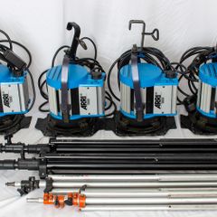 4 x ARRI 1000watt Tugsten Lights & 4 Stands