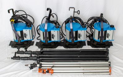 4 x ARRI 1000watt Tugsten Lights & 4 Stands