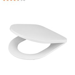 Toilet seat GoodHome Tanaro White D-shaped Soft close