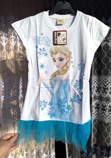 Disney Frozen Elsa Tutu Tunic T-Shirt | New with Tags | Up to 140 cm