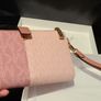 Michael Kors Adele Logo Wallet Wristlet in Smokey Rose MLT Image 3