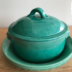 Turquoise Casserole Pot