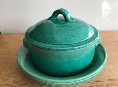 Turquoise Casserole Pot