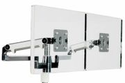 Humanscale Dual M/Flex Monitor Arm With the extension to do a triple monitor