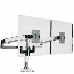 Humanscale Dual M/Flex Monitor Arm With the extension to do a triple monitor