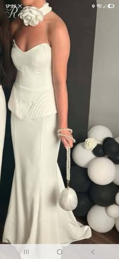Ivory white Debs dress