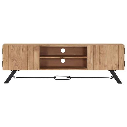 TV Cabinet 140x30x45 cm Solid Acacia Wood
