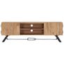 TV Cabinet 140x30x45 cm Solid Acacia Wood Image 3