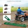 8FT Tow Behind Drag Harrow For ATV UTV Tractor and Lawn Leveling with Adjustable Bars and 72in Chain Image 4