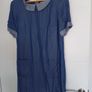 women denim light dress.size10.NEW Image 2