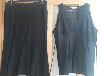 Black Skirt and top
