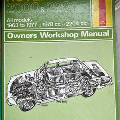 Haynes Manual: 63-77 Rover 2000 / Rover 2200