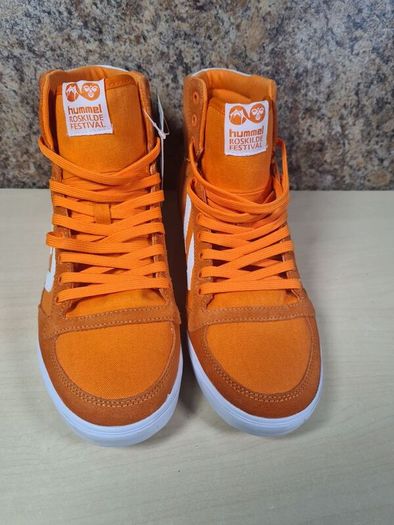Hummel HI TOP trainers Orange Karma Size UK 7 EU 41 unisex