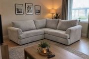 Grey corner L shaped sofa
