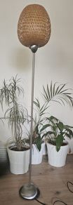 Boja Boho Bamboo and Stainless Steel Floor Lamp