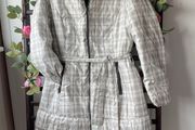 jacket Edina Ronay Feather &amp; down jacket black &amp; white size 12