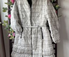 jacket Edina Ronay Feather & down jacket black & white size 12