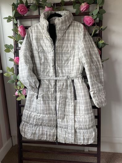 jacket Edina Ronay Feather & down jacket black & white size 12