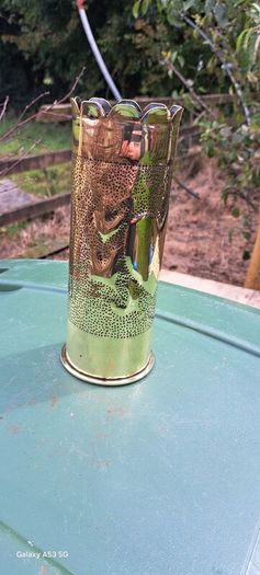 old 1915 brass shell