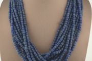 Vintage African Style Irregular Shape Cobalt Blue - 6.5mm-7.5mm Glass Beads Strand