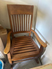 wooden rocking chair