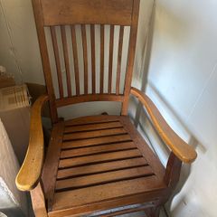 wooden rocking chair