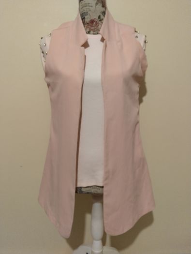 Pink Sleevelss Jacket