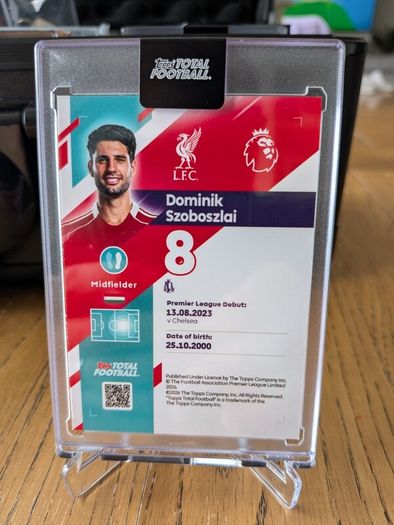 Dominik Szobozlai Liverpool FC Topps Total Football Team of the Season /75