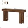 Rustic Brown Console Table  160cm Image 10