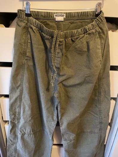 WEEKDAY low rise baggy washed canvas