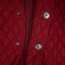 Frank Walder Dark Red Burgundy Diamond Quilted Button-Up Blazer Jacket 14UK/42EU Image 5
