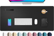 Leather Desk Pad Protector,Mouse Mat,Office Desk Mat,Non-Slip PU Leather Desk Blotter,Laptop Desk Pad,Waterproof Desk Writing Pad for Office and Home