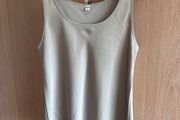Uniqlo satin tank top pale green/ sage size M