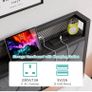 Floating Single Metal Bed Frame with LED Lights & USB Charging Station, 90x190cm Image 3