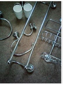 Bathroom set complete stainless Steel