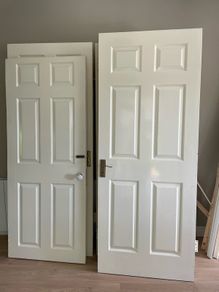 8 wooden doors