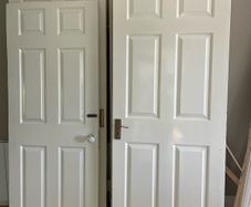 8 wooden doors