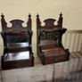 2 mahogany table top caninet Image 2