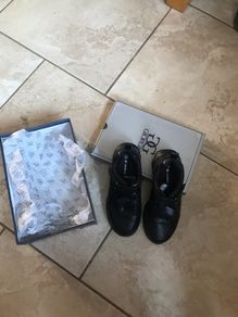boys black shoe size 1