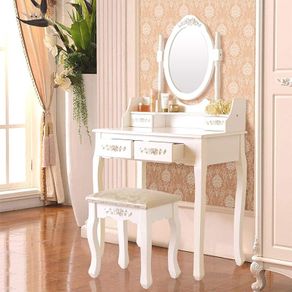 Dressing Table with Padded Stool FREE DELIVERY