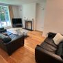Black Leather 2 Seater Sofa Excellent Condition Image 3