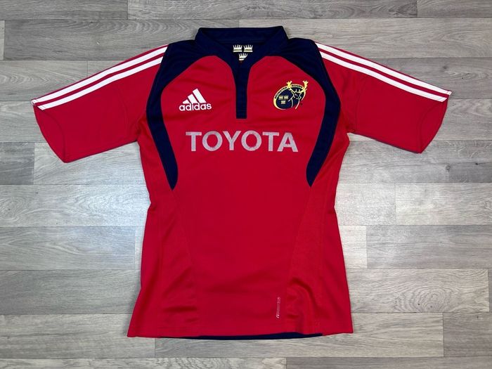 Vintage 2007 Adidas Munster Player Issue Rugby Jersey Shirt Mens Large Tight Fit