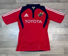 Vintage 2007 Adidas Munster Player Issue Rugby Jersey Shirt Mens Large Tight Fit