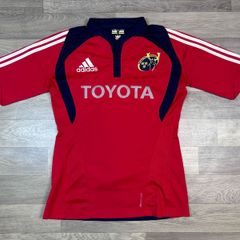 Vintage 2007 Adidas Munster Player Issue Rugby Jersey Shirt Mens Large Tight Fit