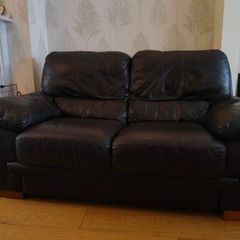 Leather Sofa - two seater x2