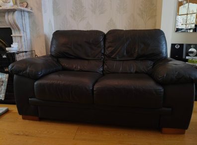 Leather Sofa - two seater x2